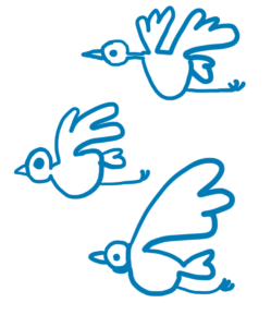 Illustration mehrerer Vögel – unsere Kanzlei für Familienunternehmer