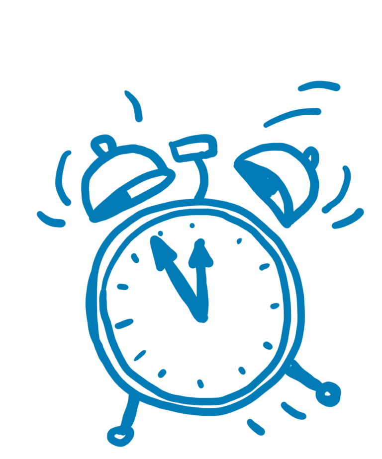 Illustration einer Uhr – Arbeitszeit und Überstunden im All-In-Vertrag